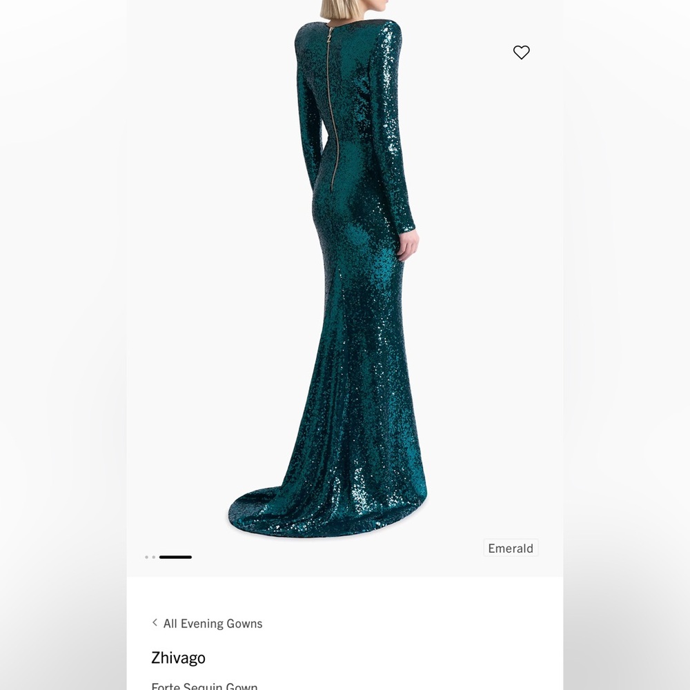 Emerald Sequin Gown